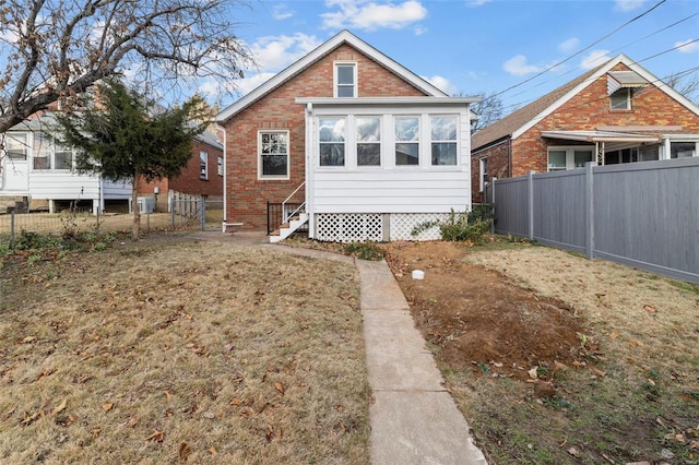 view of back of property