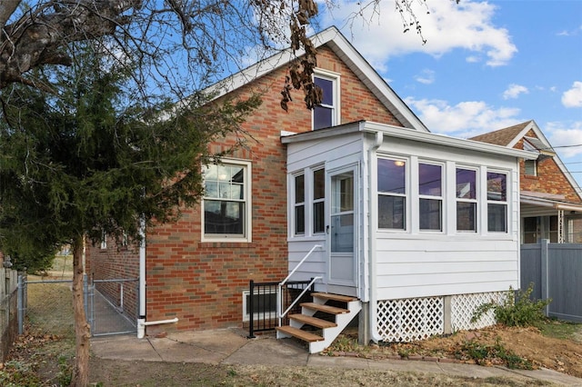 view of rear view of property