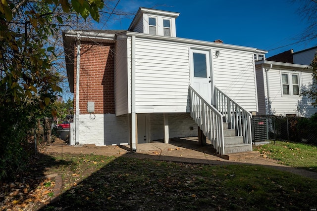 view of back of property