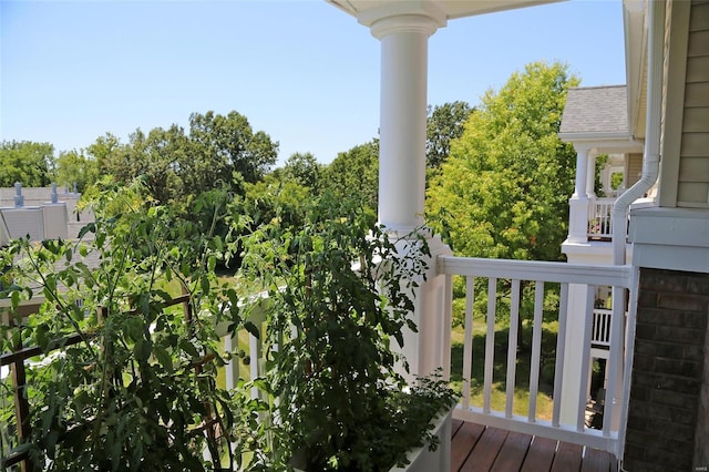 view of balcony