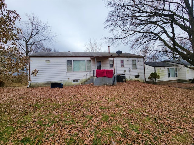 view of front of house featuring central AC unit