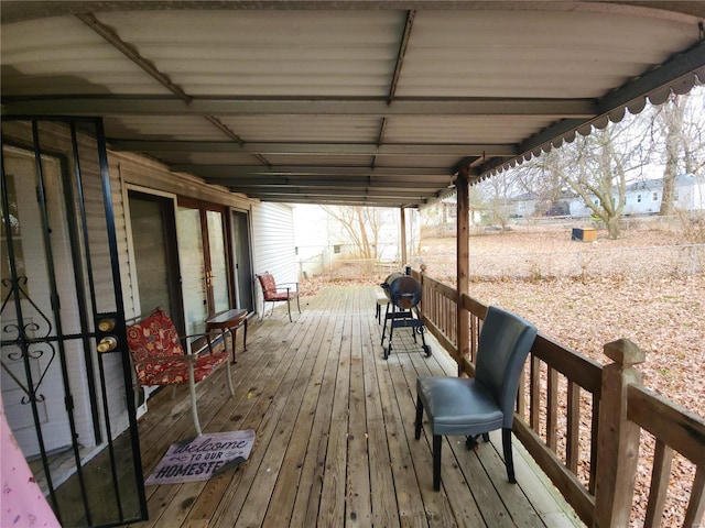 view of deck