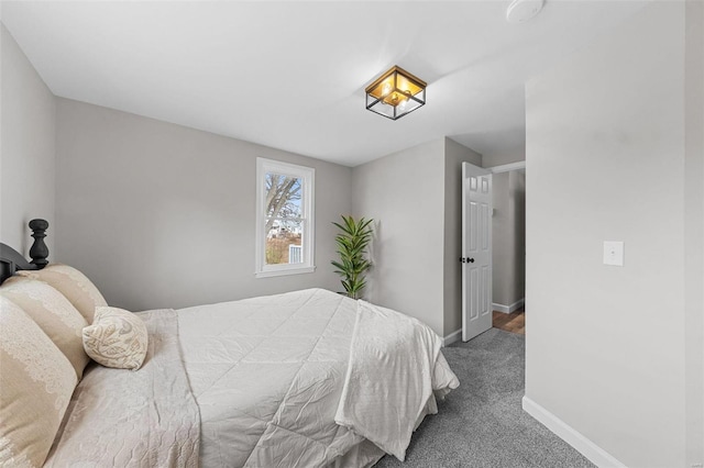 bedroom with carpet flooring