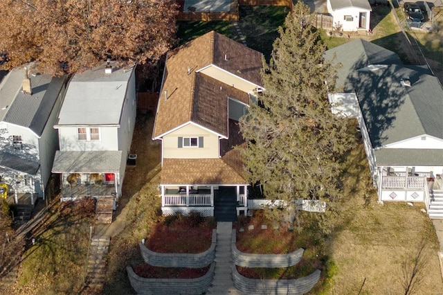 birds eye view of property