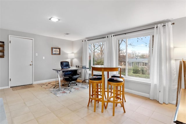 view of dining room