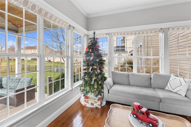 sunroom / solarium with plenty of natural light