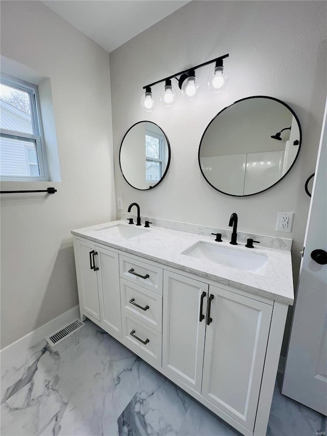 bathroom with vanity