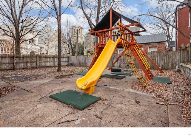 view of jungle gym