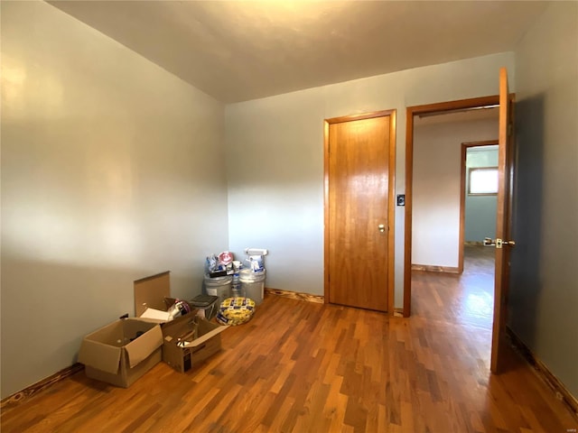 interior space featuring hardwood / wood-style floors