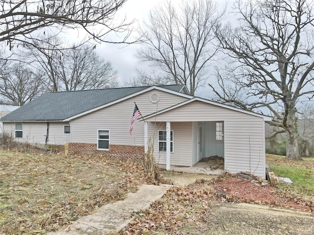 view of front of house