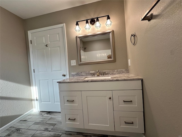 bathroom with vanity