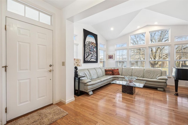 foyer entrance featuring light hardwood / wood-style floors