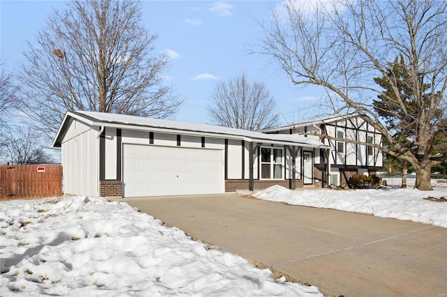 view of front of house featuring a garage