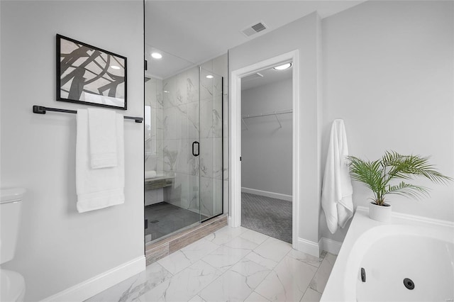 bathroom with walk in shower