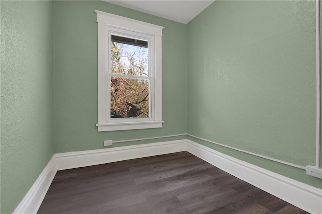 unfurnished room featuring wood-type flooring