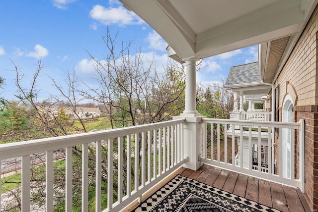 view of balcony