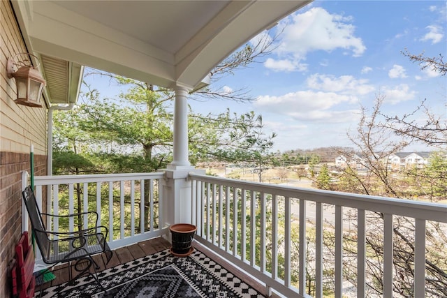 view of balcony