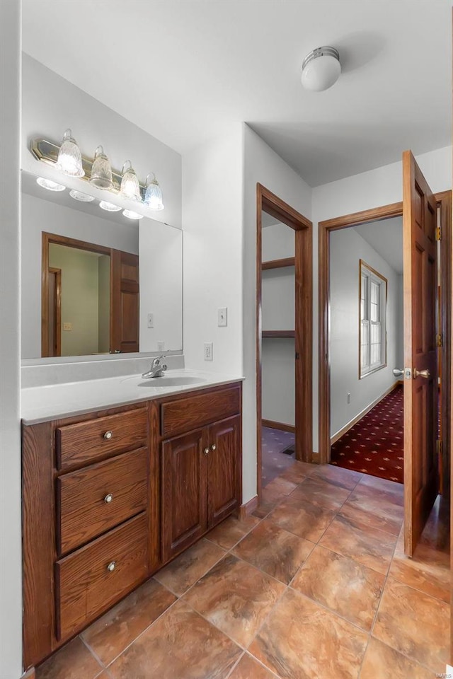 bathroom with vanity