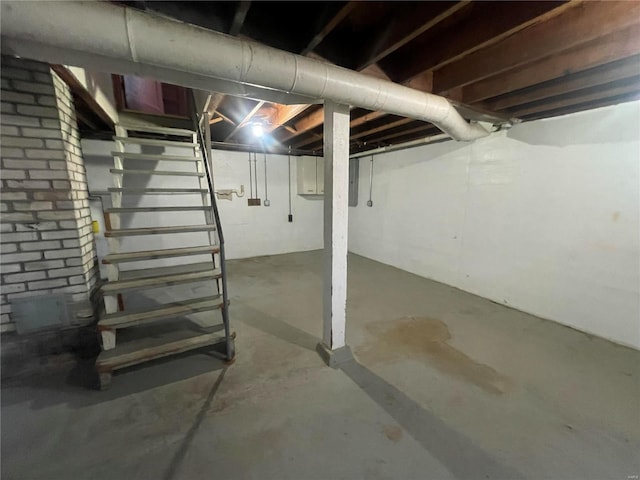 view of basement