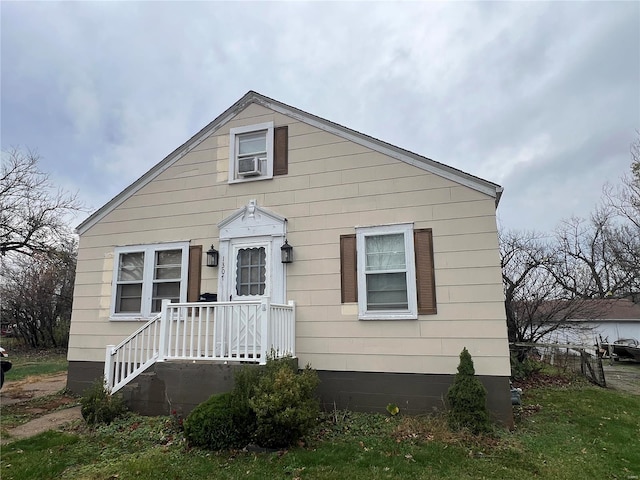 view of bungalow-style home