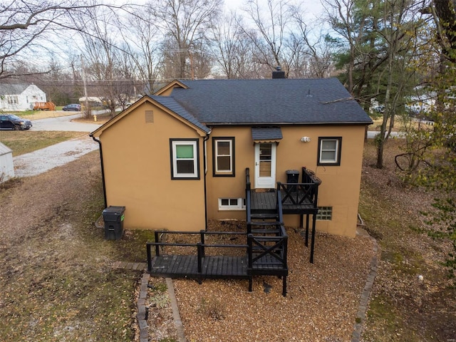 view of back of property