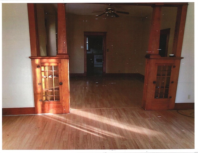 interior space featuring hardwood / wood-style flooring