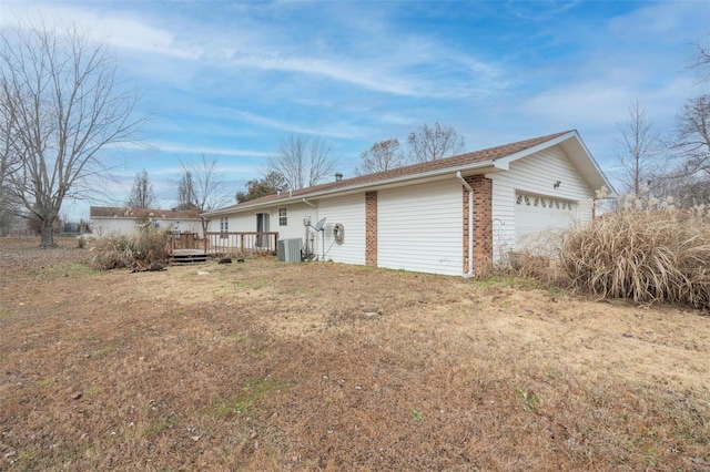 garage with central AC