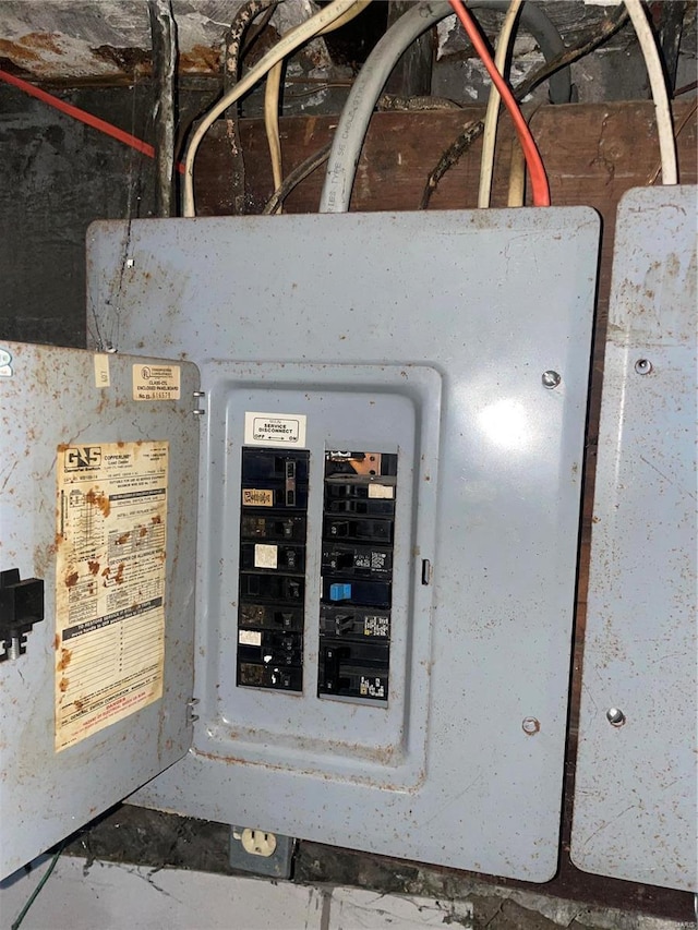 utility room featuring electric panel