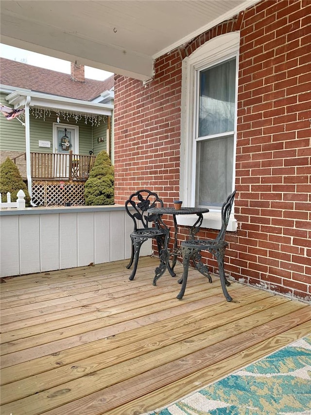 view of wooden terrace