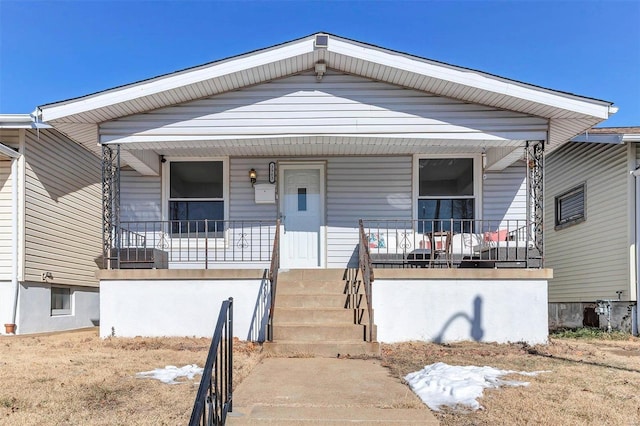 view of front of house with a porch