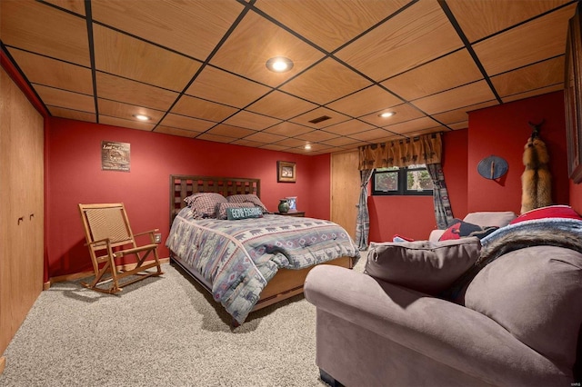 bedroom featuring carpet flooring