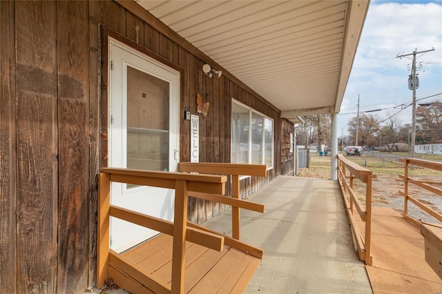 exterior space featuring a porch