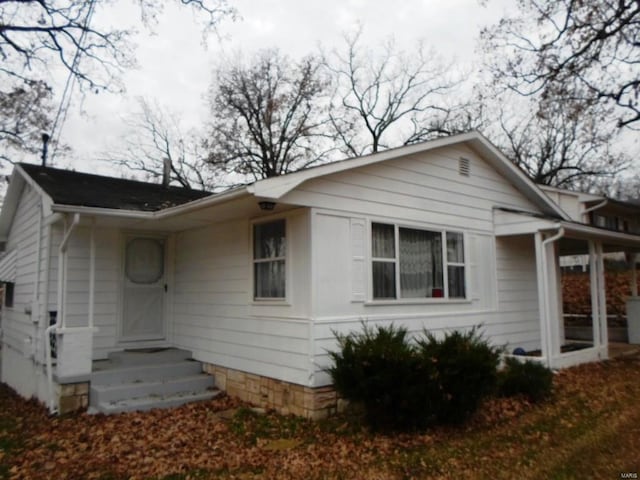 view of rear view of property