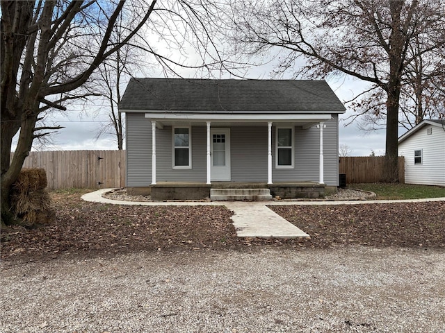 bungalow featuring covered porch