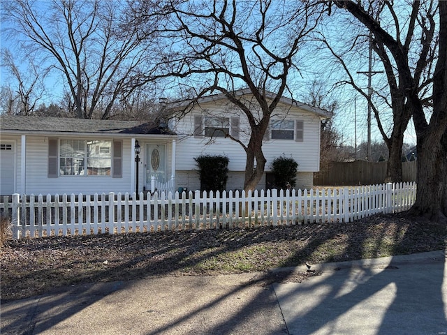 view of front of home