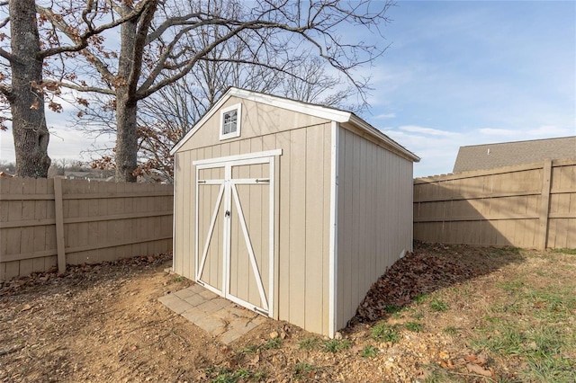 view of outbuilding