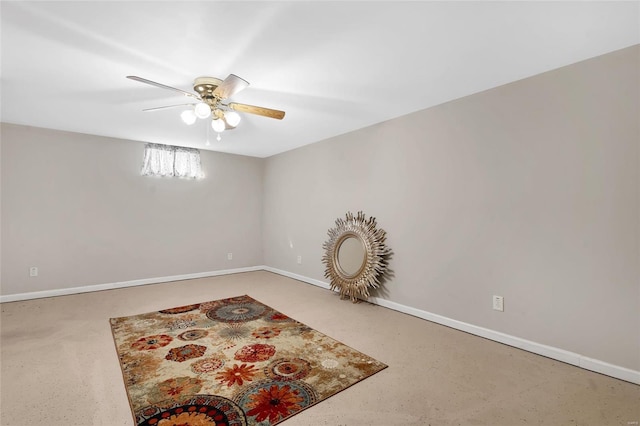 empty room with ceiling fan