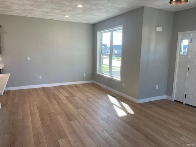 entrance foyer featuring light hardwood / wood-style flooring