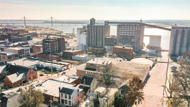 view of city featuring a water view