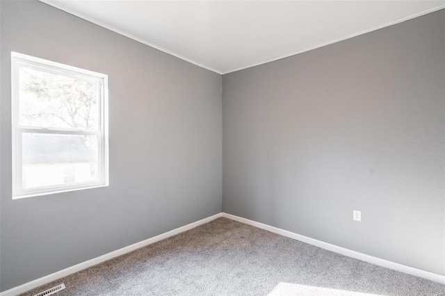 view of carpeted empty room