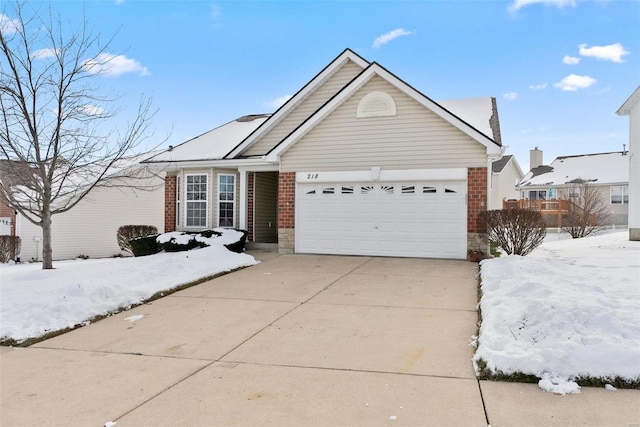 view of front of house featuring a garage