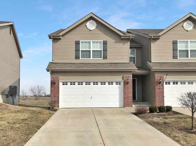 view of front of house featuring a garage