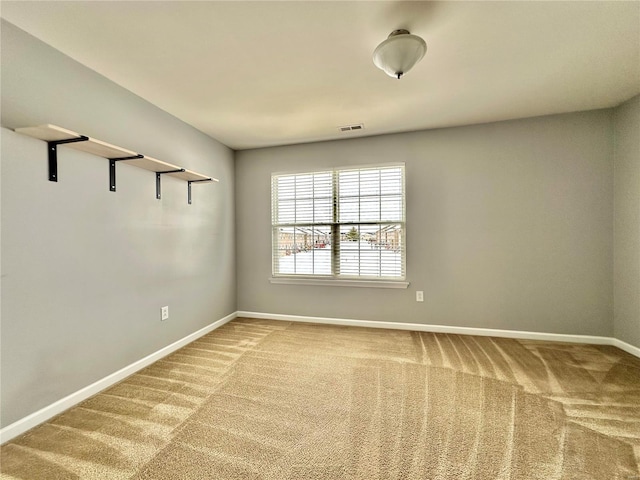 view of carpeted empty room