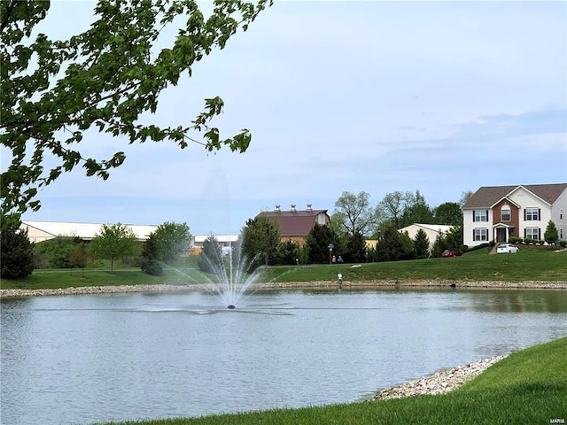 view of water feature