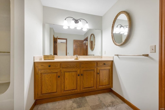 bathroom featuring vanity