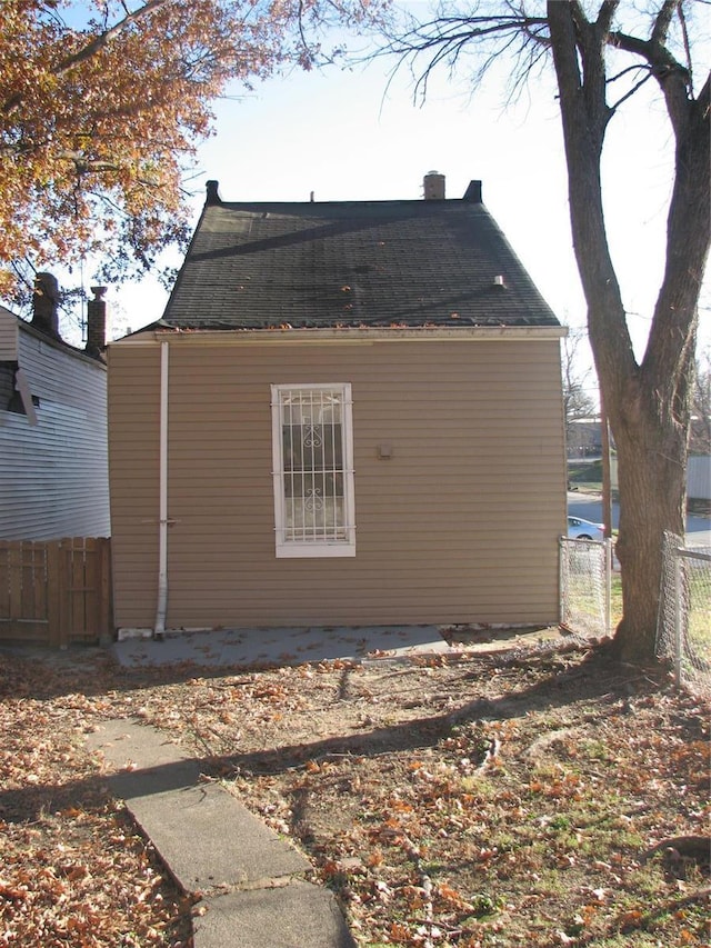 view of back of property