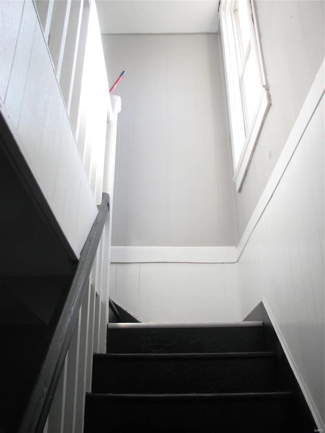 view of stairway