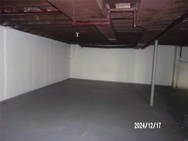 view of basement