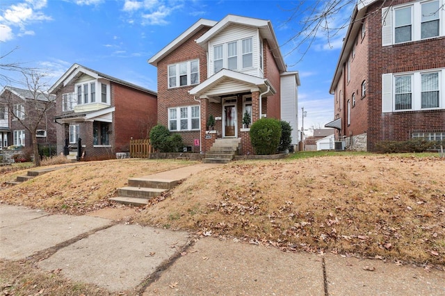 view of front of house featuring central AC unit