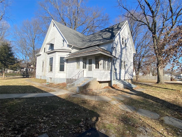 view of side of property